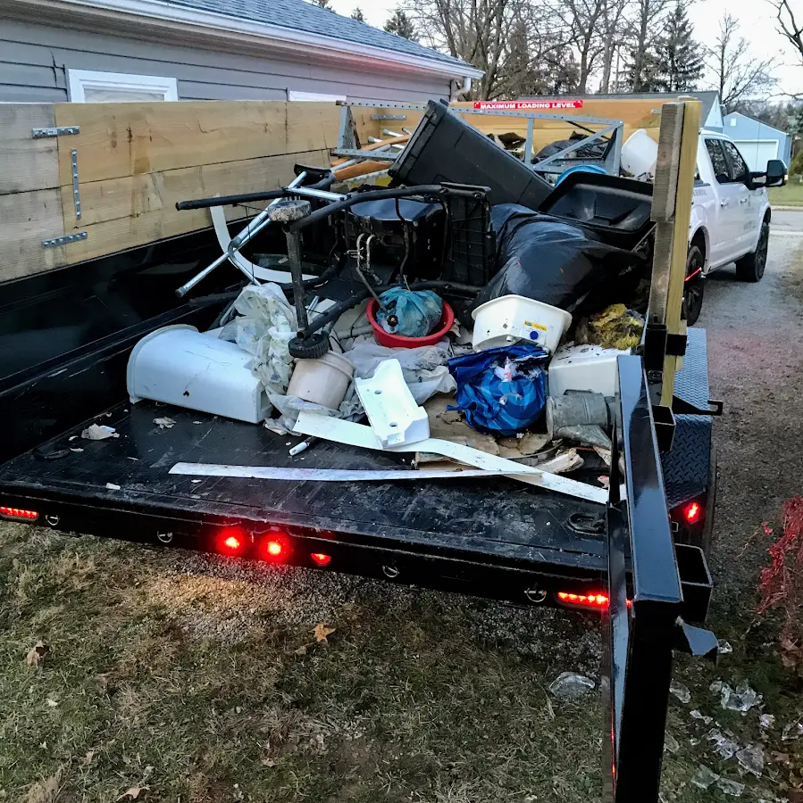 Roll-off dumpster delivered to a residential driveway in Walker Mill
